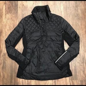Lululemon black quilted pullover jacket